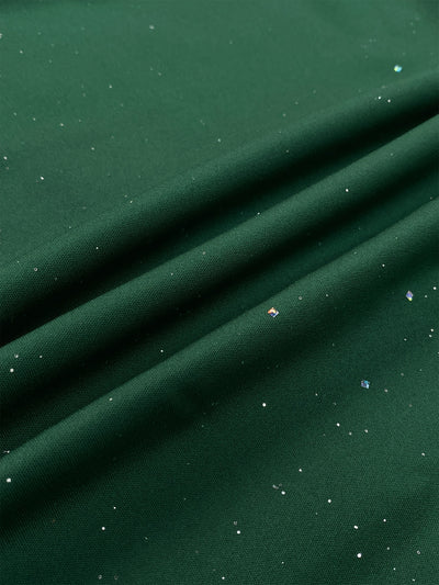 فستان بحافة ورقة اللوتس البودرة