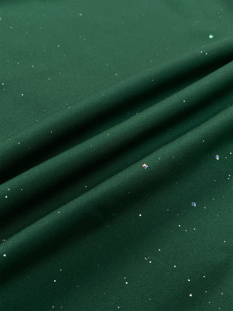 فستان بحافة ورقة اللوتس البودرة