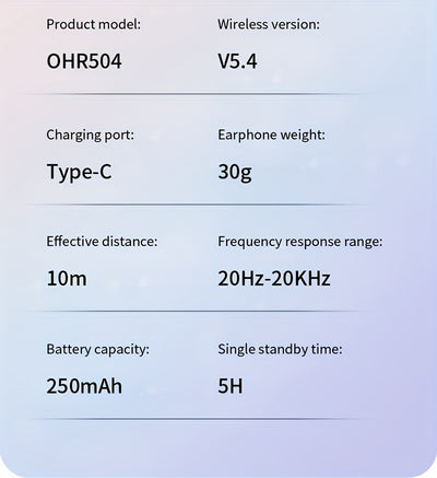 ACER OHR504 Wireless Headphone, Super Long Standby, Wireless Earphone Hi-Fi Stereo Sound, Smart Call Noise Cancellation, Gaming Mode Low Latency,  Comfortable Fit for Travel, Sports, Work, Study, Game, Multi-Device, Ideal Chr