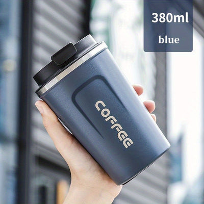 1pc Coffee Cup, Insulation And Cold Insulation Portable European High-end Exquisite Latte Cup For Men And Women, High-end Sense Portable Cup