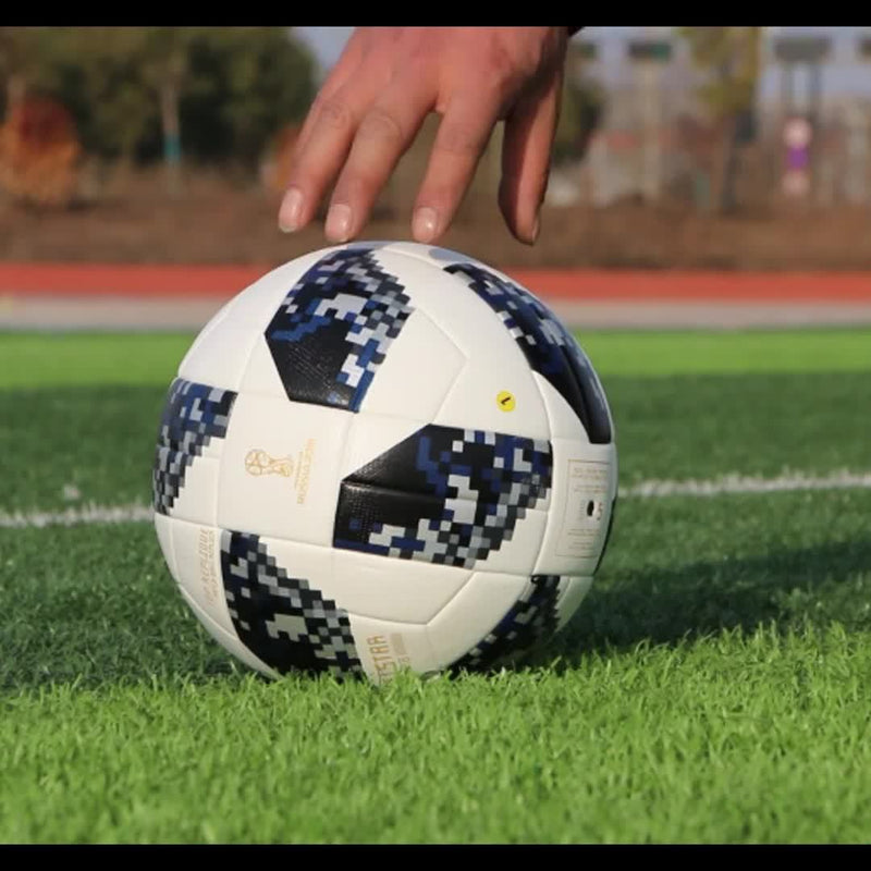 Professional No.5 Soccer Ball - Seamless Construction, Anti-Slip Texture & High Elasticity - Faux Leather Football for Training, Matches, Tournaments - Ideal for Adults, Teams, Gifts (Includes Free Ball Needle & Net) - Durabl