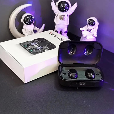 Bluetooth headphones V 5.4 version, lightweight headphones, deep bass effect, built-in microphone, clear calls, suitable for exercise.