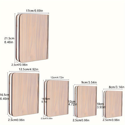 مصباح كتاب خشبي بخمسة ألوان، مصباح كتاب ليلي، مصباح كتاب قابل للطي لغرفة النوم، مصباح طاولة النوم، هدية عيد ميلاد دافئة، مصباح كتاب قابل للطي إبداعي، مصباح كتاب LED، شحن رومانسي