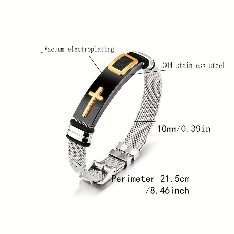 3pcs Cross Titanium Steel Cool Men&