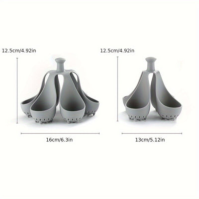 4/6 Heads High-Temperature  Silicone Egg Cooker for Home Kitchen, a  Tool for Steaming Eggs for Family Breakfast.