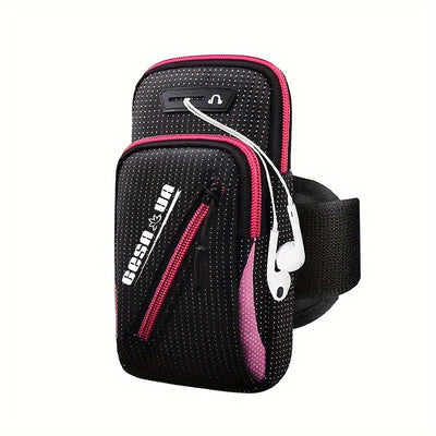 Outdoor Sports Armband - Universal Adjustable Sports Arm Case for Running, Hiking, Cycling, and Travel - Multi-Functional Mobile Phone Arm Bag