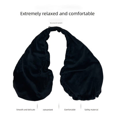 1pc Modern Hanging Neck Sweat-Towel Bra - Ultra-Soft Polyester- Blend, Round Design for Beach, Sports, Daily Wear & Nursing, Hand Wash Only