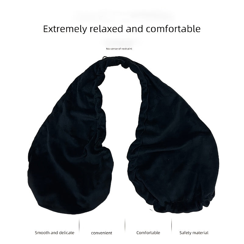 1pc Modern Hanging Neck Sweat-Towel Bra - Ultra-Soft Polyester- Blend, Round Design for Beach, Sports, Daily Wear & Nursing, Hand Wash Only