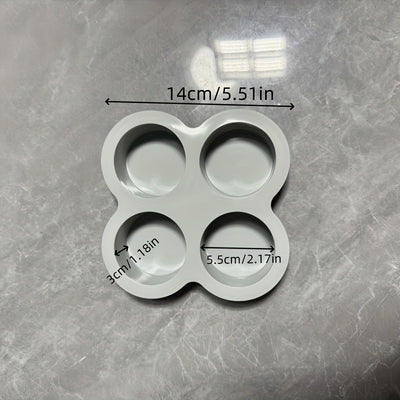 1pc Non-Stick Cake Mold - Oven, Microwave & Dishwasher Safe Bakeware - Pastel Pink/, Heat Resistant up to, Easy Release & Clean, Space-Saving 4-Cavity Design for Home & Professional Kitchens - Ideal for Cakes, Cupcakes, Burge