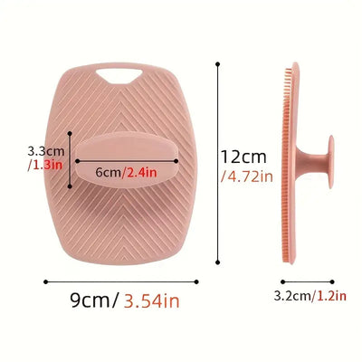 Elegant Men's Exfoliating Tool with Ergonomic Non-Slip Handle – Easy to Clean, Rinse Off Instantly, Battery-Free Design for Shower or Bath Use. A Must-Have Grooming Essential in Any Stylish Man’s Spa Experience—Includes