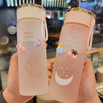 1pc Durable Frosted Plastic Water Bottle - Perfect for Outdoor Sports, Yoga, Camping & Hiking, Hiking Accessories