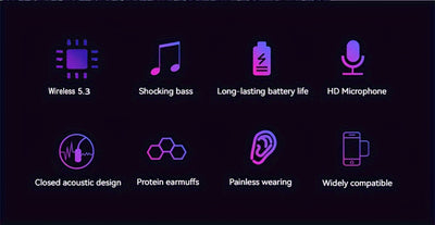 Wireless Headset Wireless Earphone Wireless 5.0 Cute Earbuds Headsets Foldable Lightweight Headphones Suitable For Travel Work Mobile Phone Computer Laptop Christmas Gift For Friends.