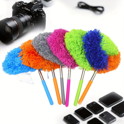 Mini Fan Brush, Ceiling Fan Dust Removal and Cleaning Duster Multi-Functional Dusting Feather Suitable for Car Furniture Fans