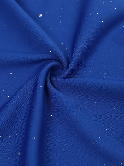 فستان بحافة ورقة اللوتس البودرة