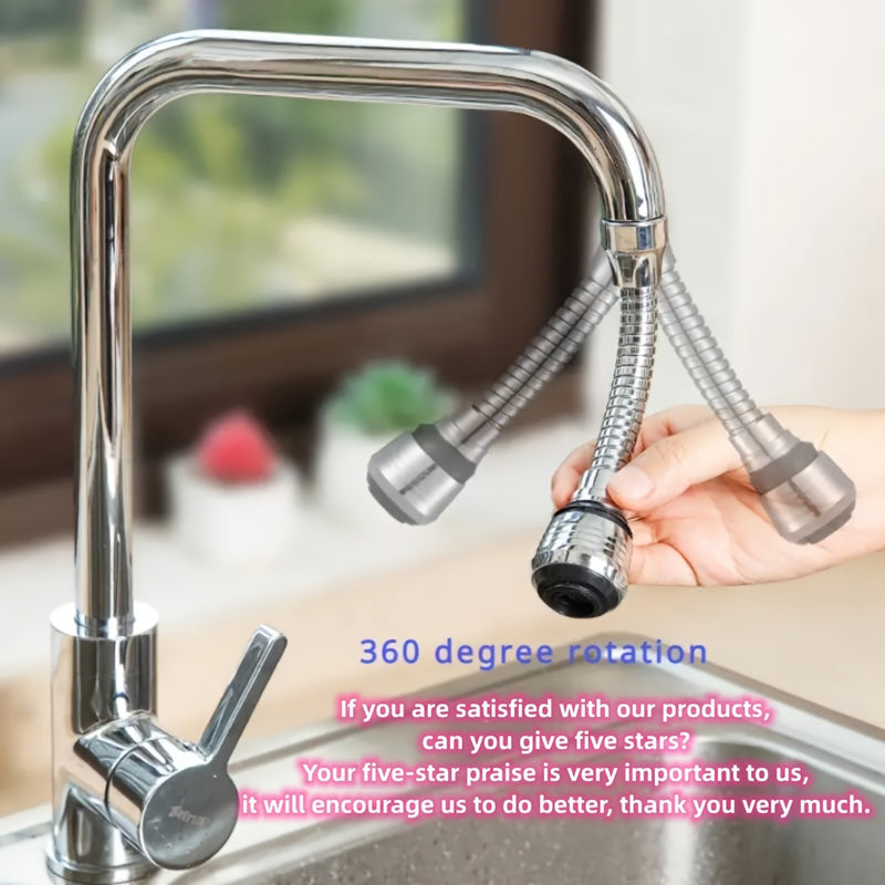 360° Rotating Kitchen Faucet Sprayer - Splash-Free Water-Saving 304 Stainless Extension Spray Head with Polished for RV Sink, Home Washing Machine & Dishwashing, Kitchen Faucet with Pull Sprayer, Rv Sink Accessory, Modern Ki