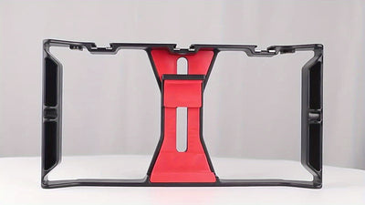 1pc Handheld Phone Stabilizer with Rotating Gimbal, Smartphone Micro Stand and Fill Light for Live Streaming/Photography Recording. Features Three Cold Shoe Mounts & Multiple 1/'10.16cm Extensions - Compatible w Apple Huawei