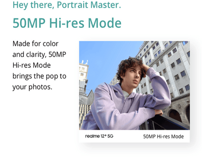 Realme 12+ 5G 8GB+256GB 5G LTE, Global Version, Unlocked Cellphone, Andriod 14 Smartphone, LYT-600 OIS Portrait Camera, Dimensity 7050 5G Chipset, 120Hz Smooth AMOLED Display and 67W Fast Charge, with Adaptor