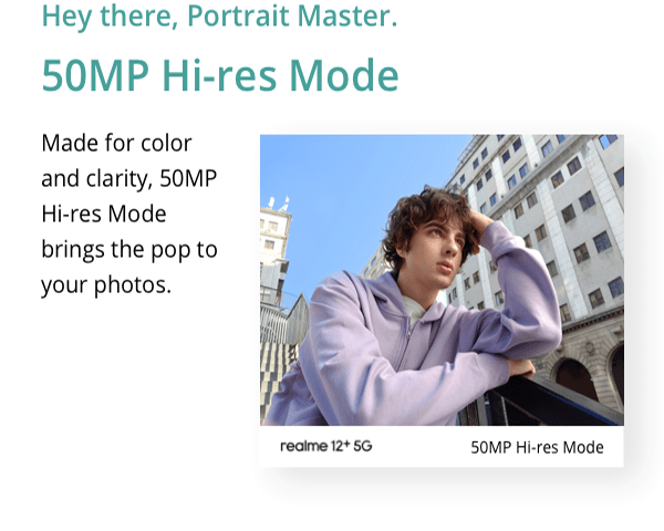 Realme 12+ 5G 8GB+256GB 5G LTE, Global Version, Unlocked Cellphone, Andriod 14 Smartphone, LYT-600 OIS Portrait Camera, Dimensity 7050 5G Chipset, 120Hz Smooth AMOLED Display and 67W Fast Charge, with Adaptor