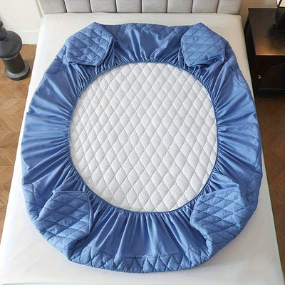 2/3pcs Set of Quilted Waterproof Bed Cover in Multiple Colors, Waterproof Mattress Protector, Bed Cover And Pillowcase Set, Non-Slip Full Coverage Bed Cover.