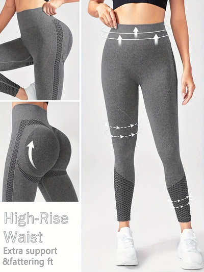 [Comfortable Sports Tights] Super Comfortable High-waisted Compression Sports Tights | Abdominal Control, Sweat-wicking, Four-way Stretch, Adjustable Length, Wide Waistband, Elegant Design - Suitable for Women, Perfect for Yo