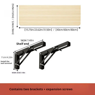 Space-Saving White Wooden Wall-Mounted Folding Desk - Adjustable & Foldable Computer Monitor and Laptop Stand with Cork Material, Ideal for Home & Office Organization, Perfect for Kitchen, Dorms