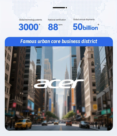 Acer TWS Wireless Headphones with Noise Cancelling, In-Ear Design, Lightweight Touch Control, Long Battery Life, HIFI Sound, Compatible with Mobile Phones, Tablets, And Laptops