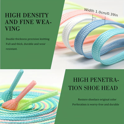 1 Pair Luminous Shoelaces For Sneakers Men Women Sports Shoes, Reflective Shoelaces