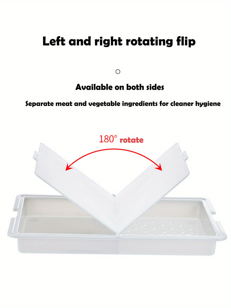 1pc 3-in-1 Integrated Plastic Cutting Board with Built-in Drain Basket & Storage Box - Food-Safe Durable Space-Saving Design for Effortless Food Prep, Washing & Storage - Ideal for Home Cooks & Professional Chefs, Chopping Bo