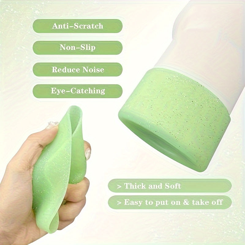 1pc Glitter Silicone Boot Cover Fitting for Sports Cups H2.0-40 Oz And Water Bottles 18-24 Oz And Simple Modern Glasses with 7.24-7.62cm Non-Slip Bottom Cover Bumper for Sports Cups And Sports Bottles