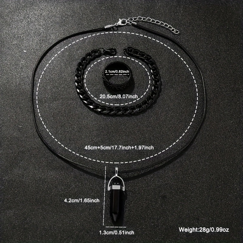 4pcs Modern Minimalist Black Quartz Watch Set - Roman Numeral Dial, Unisex Business & Casual Watches with Silicone Strap, Elegant Gift Box Included for Men & Women - Affordable Luxury Analog Watches for Everyday & Special Occ