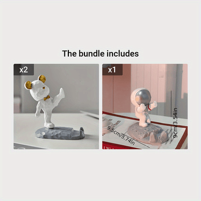 Bear Mobile Phone Bracket, Cartoon Bear Bracket, Creative Mobile Phone Tablet Bracket, Bear Decoration Ornament