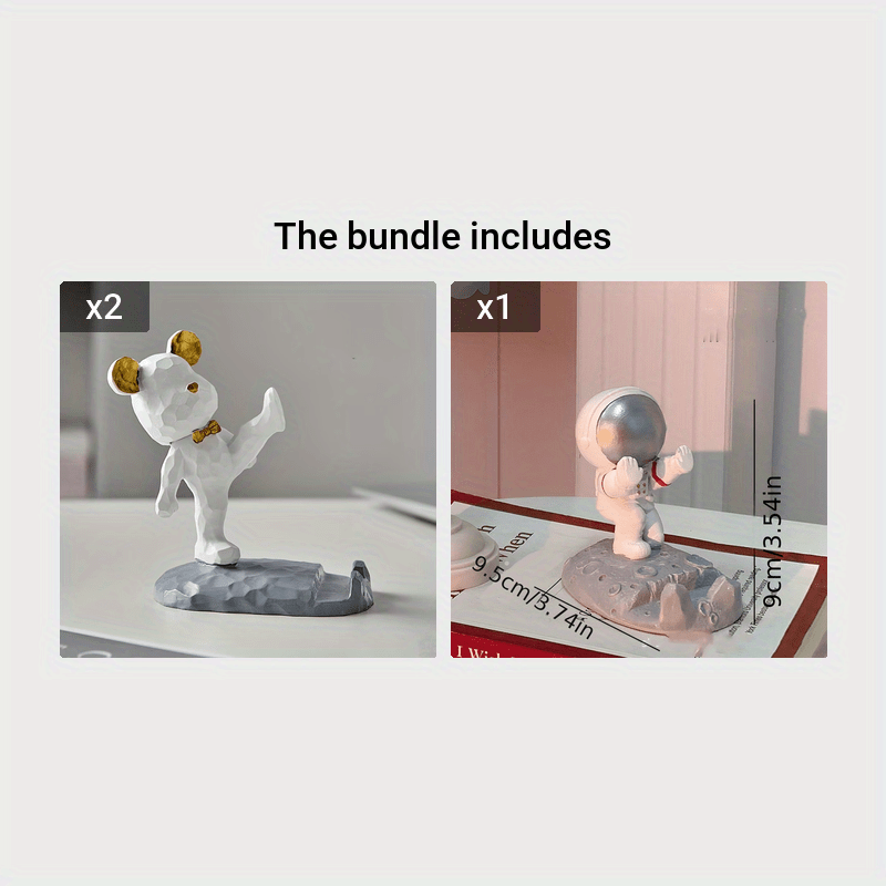 Bear Mobile Phone Bracket, Cartoon Bear Bracket, Creative Mobile Phone Tablet Bracket, Bear Decoration Ornament