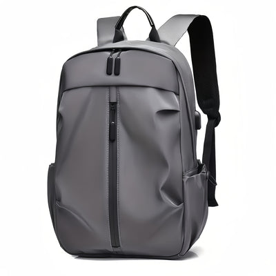 Men's Fashion Solid Color Simple Double Shoulder Backpack Lightweight Backpack Sports Travel Commuting Laptop Backpack Student Backpack