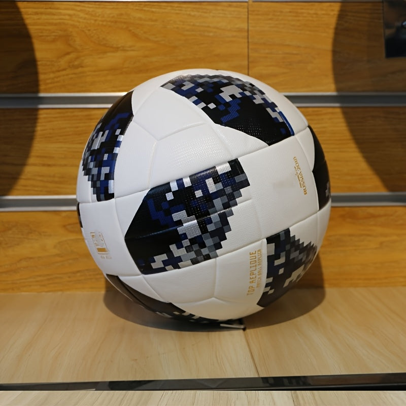 Professional No.5 Soccer Ball - Seamless Construction, Anti-Slip Texture & High Elasticity - Faux Leather Football for Training, Matches, Tournaments - Ideal for Adults, Teams, Gifts (Includes Free Ball Needle & Net) - Durabl