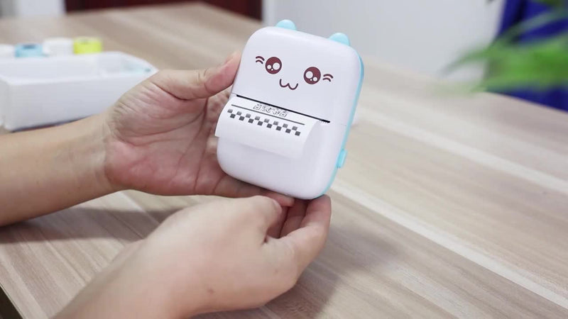 Photo Printer Smart Label Printer Mini Multi-function Portable Photo Printer Sticky Notes Note Code Text List Thermal Printer Ink-free Printer Small Mobile Phone Photo Album Printer