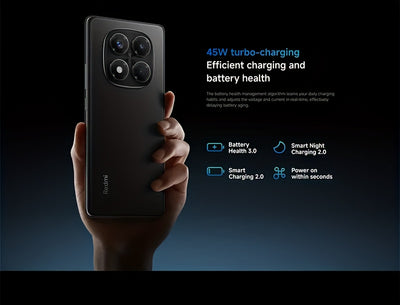 The Xiaomi Redmi Note 14 Pro Smartphone features a 6.67-inch AMOLED display with 120Hz refresh rate and 1080P resolution. It is powered by the Helio G100-Ultra Octa-Core processor and boasts a 200MP camera with OIS. The phone