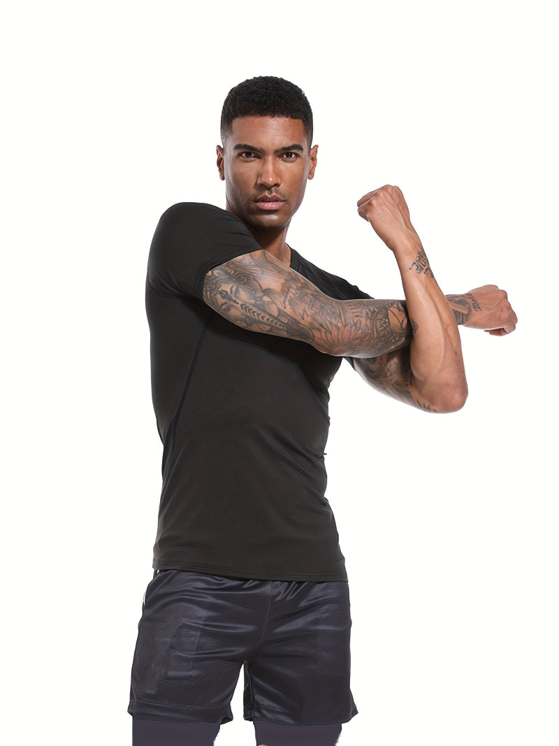 Spider Pattern Compression Shirts Men&