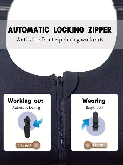 Women'S Plus Size High-Elasticity Sports Bra with Zipper - Blue, Non-Removable Padding, Adjustable Shoulder Straps, Ideal for Yoga & Pilates, Plus Size Yoga Apparel|Sleek Bralette|Comfortable Fit, Plus Size Yoga Apparel