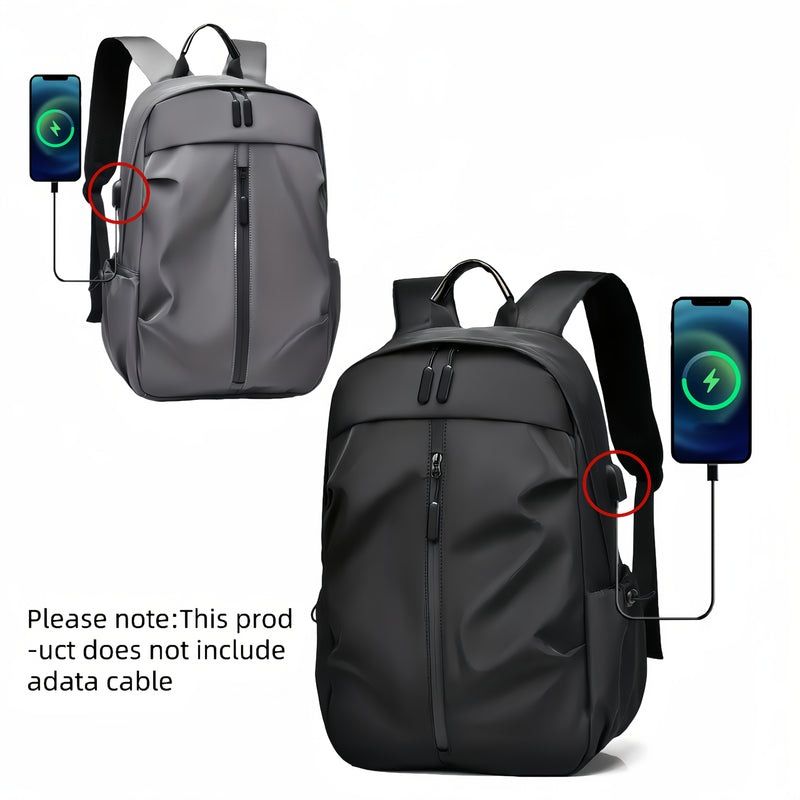 [Lightweight Double Shoulder Laptop Backpack] Men&