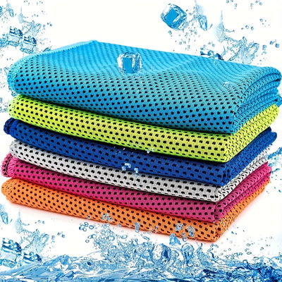 Quick-Drying Sports Towel with Storage Box and Cooling Ice Blanket for Outdoor Fitness and Camping Christmas Gift