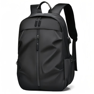 Men's Fashion Solid Color Simple Double Shoulder Backpack Lightweight Backpack Sports Travel Commuting Laptop Backpack Student Backpack