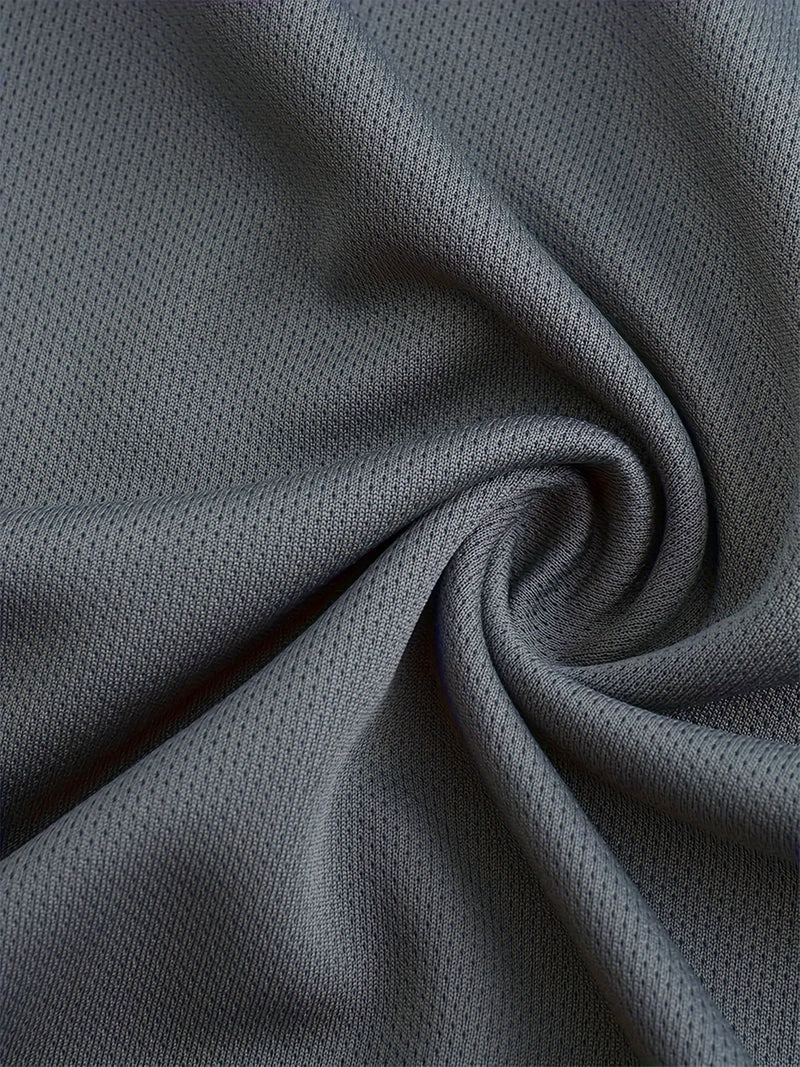 6pcs Moisture-Wicking Quick-Dry Athletic T-Shirts with Reflective Stripes - Breathable Gym Running Shirts in Grey/Navy/Black/White//Red, Workout Shirts, Casual Sporty Look, Breathable Fabric, Smooth Texture Shirt, Sports Perf