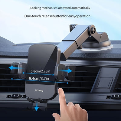 Hot-Selling Car Wireless Charging Holder 15W Fast Charger with Smart Sensor for Mobile Phones