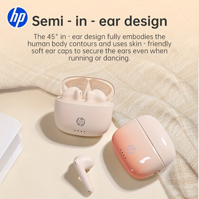 HP Prismatic Gradient Wireless Earbuds with 22H Playtime, Auto-Pairing, Clear Talk Noise Reduction Mic, Touch Control for iOS/Android - Ideal for Gaming & Workouts, Perfect Holiday/Halloween Gift, Wireless Earbuds, Workout He