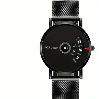 ساعة رجالية جديدة عالية الجودة أنيقة ذات طابع شخصي كل شيء رائع ومتين ساعة عمل حركية، اختيار مثالي للهدايا