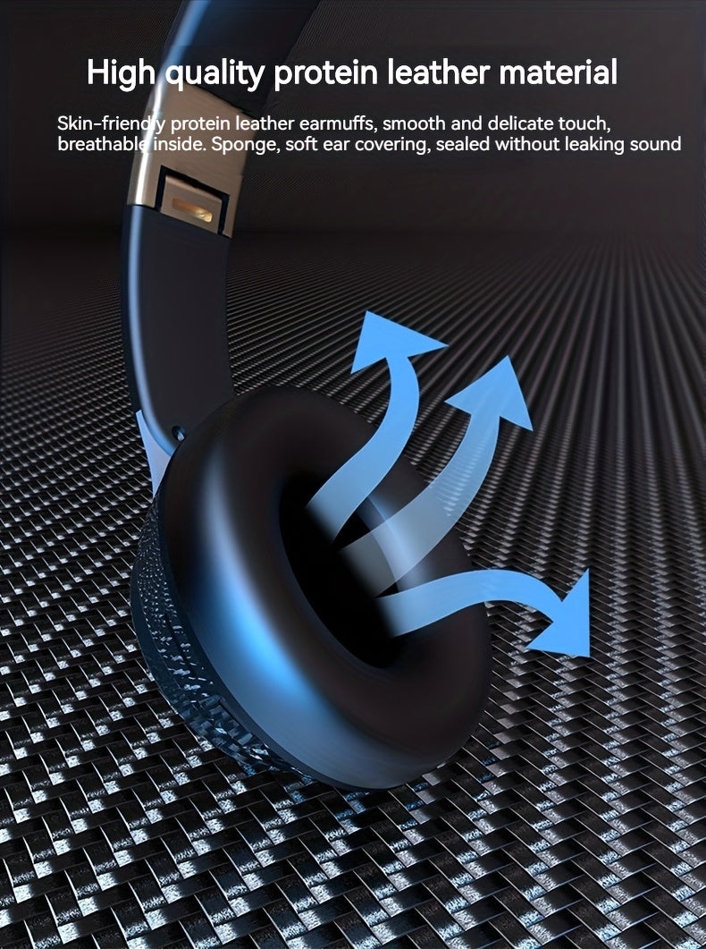 Wireless Headset Wireless Earphone Wireless 5.0 Cute Earbuds Headsets Foldable Lightweight Headphones Suitable For Travel Work Mobile Phone Computer Laptop Christmas Gift For Friends.