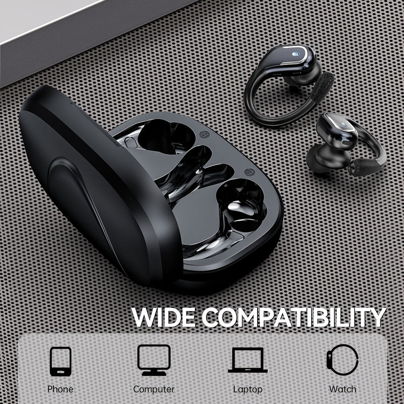 LIFEBEE TWS Wireless Earbuds with Mic, Wireless Sports Headphones, In-Ear Design, Type-C Charging Case, Secure Fit & Volume Control for Men/Women