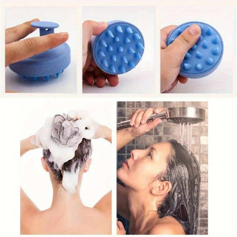 1pc Silicone Shampoo Brush, Body Massage Bath & Hair Washing Tool with 94 Countries Hot