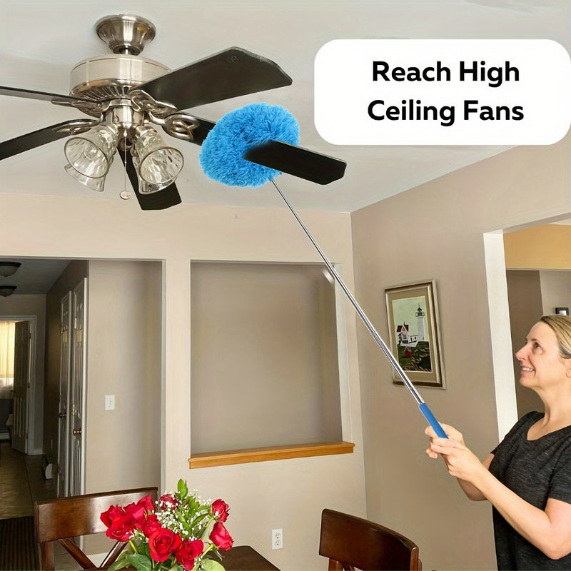 Mini Fan Brush, Ceiling Fan Dust Removal and Cleaning Duster Multi-Functional Dusting Feather Suitable for Car Furniture Fans