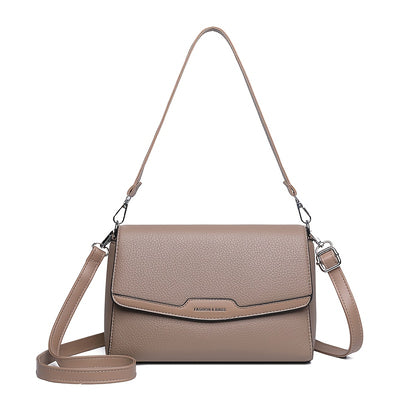 Women'S Crossbody Bag with Adjustable Strap - Purse, Magnetic Closure, Minimalist Everyday Bag for Women, Office, Travel, Parties - Available in Khaki, Light Brown, White, Gray, Purple, Black - Synthetic Faux Leather Handbag,